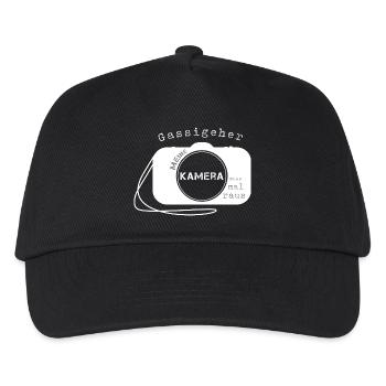 Fotograf fotografieren - Kinder Basecap - Schwarz - Vorne