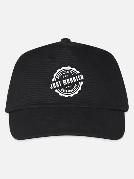 Just Married Best Quality - Kinder Basecap - Schwarz