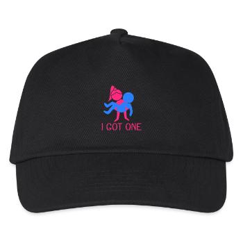 Ich habe einen Spruch Braut Junggesellin Hochzeit - Kinder Basecap - Schwarz - Vorne