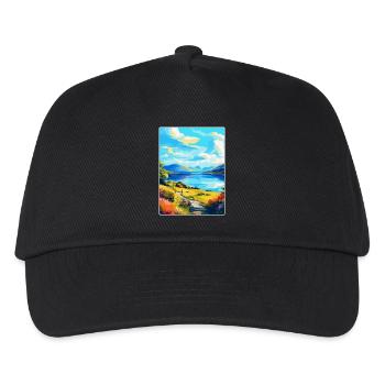 Loch Lomond National Park Travel Poster Souvenir - Kids’ Baseball Cap - black - Front