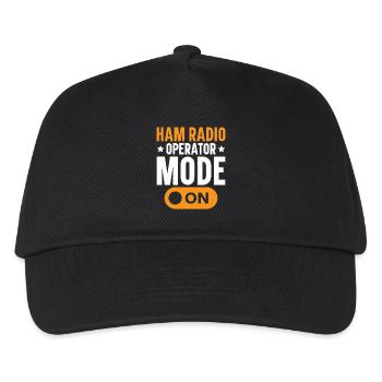 Ham Radio Operator Mode Radio Operator Ham Radio - Kinder Basecap - Schwarz - Vorne