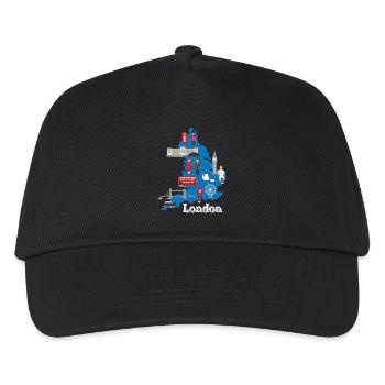 London Is Always A Good Idea UK GB - Kinder Basecap - Schwarz - Vorne
