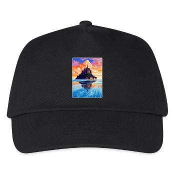 Mont Saint Michel France Vintage Travel Poster WPA - Kids’ Baseball Cap - black - Front