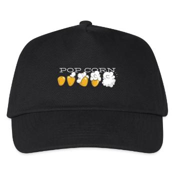 Popcorn evolution - Kids’ Baseball Cap - black - Front