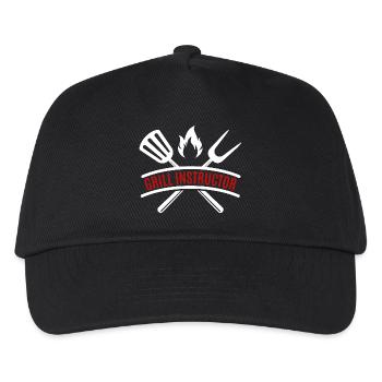 grill instructor - Kinder Basecap - Schwarz - Vorne