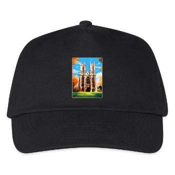 Westminster Abbey London England Uk Travel Poster - Kids’ Baseball Cap - black - Front