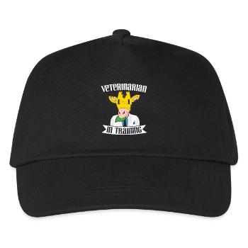 Tierarzt in Ausbildung Tierarzt Zukunft Tierarzt - Kinder Basecap - Schwarz - Vorne