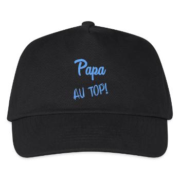 HAPPY FATHER'S DAY. DAD. FATHER'S DAY - Kids’ Baseball Cap - black - Front