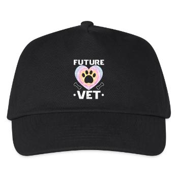 Zukünftiger Veterinärmediziner Tierarzt Tierarzt - Kinder Basecap - Schwarz - Vorne
