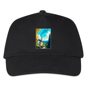 Baden Baden Deutschland Vintage Reiseplakat Souvenir - Kinder Basecap - Schwarz - Vorne