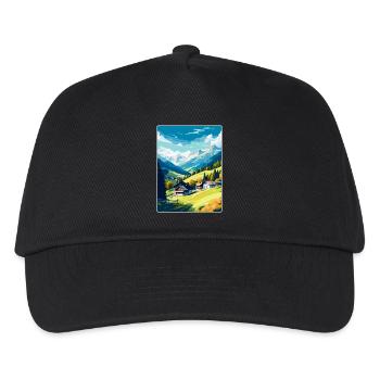 Zell am Ziller Österreich Vintage Reiseposter WPA - Kinder Basecap - Schwarz - Vorne