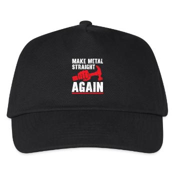 Metall wieder gerade machen Autolackierer - Kinder Basecap - Schwarz - Vorne