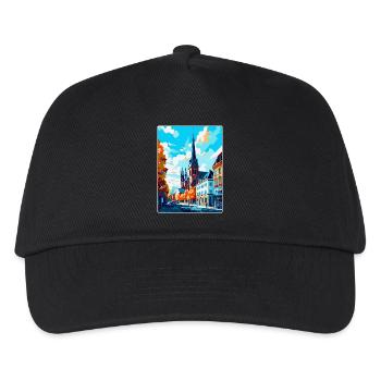 Darmstadt Germany Vintage Travel Poster Souvenir - Kids’ Baseball Cap - black - Front