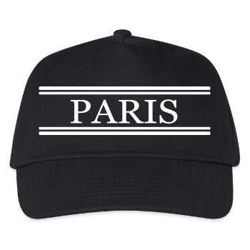 Paris France Chic - Kinder Basecap - Schwarz - Vorne