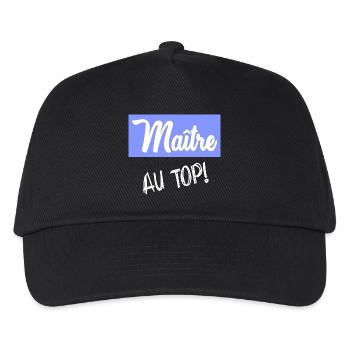 MASTER. MASTER. THANK YOU - Kids’ Baseball Cap - black - Front