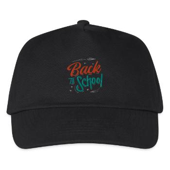 Back to school - Kids’ Baseball Cap - black - Front
