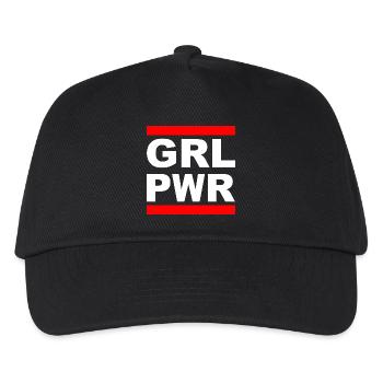 Girl Power "GRL PWR" - Show your strength! - Kids’ Baseball Cap - black - Front