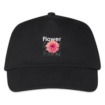 Flower Power - Kids’ Baseball Cap - black - Front