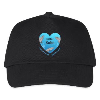 bester Sohn - Kinder Basecap - Schwarz - Vorne