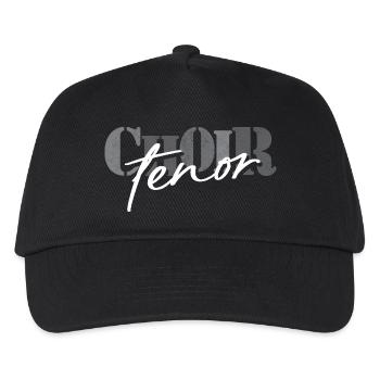 Choir Tenor singer - Kinder Basecap - Schwarz - Vorne