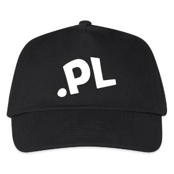 Polen Internet-Code des Landes - Kinder Basecap - Schwarz - Vorne