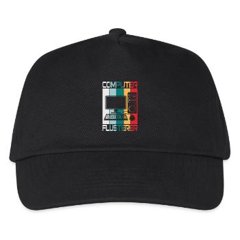Computer Flüsterer - Kinder Basecap - Schwarz - Vorne