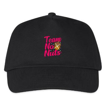 Team No Nuts Frauenmannschaft Frauen Gang - Kinder Basecap - Schwarz - Vorne