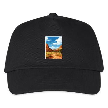 Dinosaurier National Monument Utah Reiseplakat - Kinder Basecap - Schwarz - Vorne