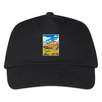 Dinosaurier National Monument Utah Reiseplakat - Kinder Basecap - Schwarz - Vorne