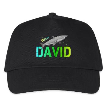 David - Kinder Basecap - Schwarz - Vorne