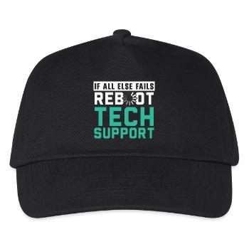 Ich bin der unbezahlte technische Support meiner F - Kinder Basecap - Schwarz - Vorne