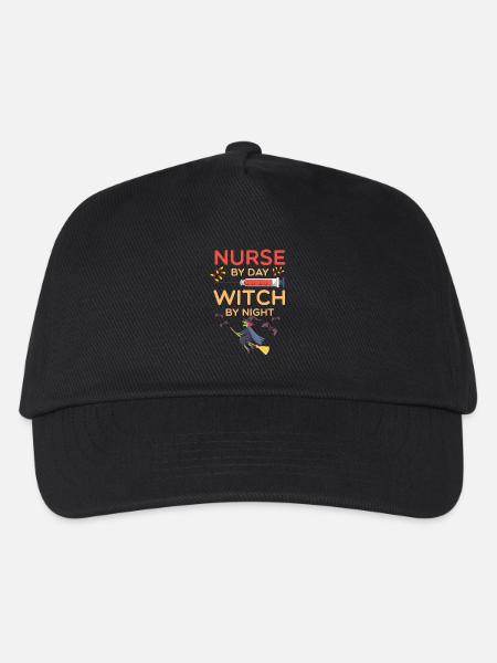 Krankenschwester Halloween Hexe Pflege Geschenk - Kinder Basecap - Schwarz