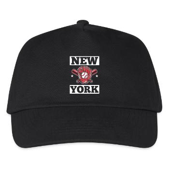 New York USA Amerika New Yorker Empire Stater - Kinder Basecap - Schwarz - Vorne