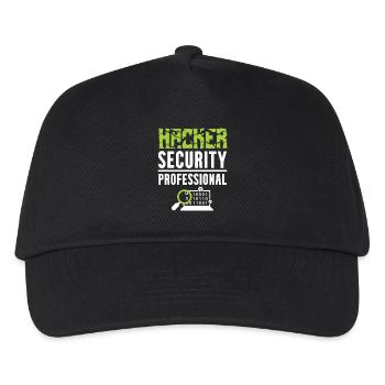 Hacker Security Professional - Kinder Basecap - Schwarz - Vorne