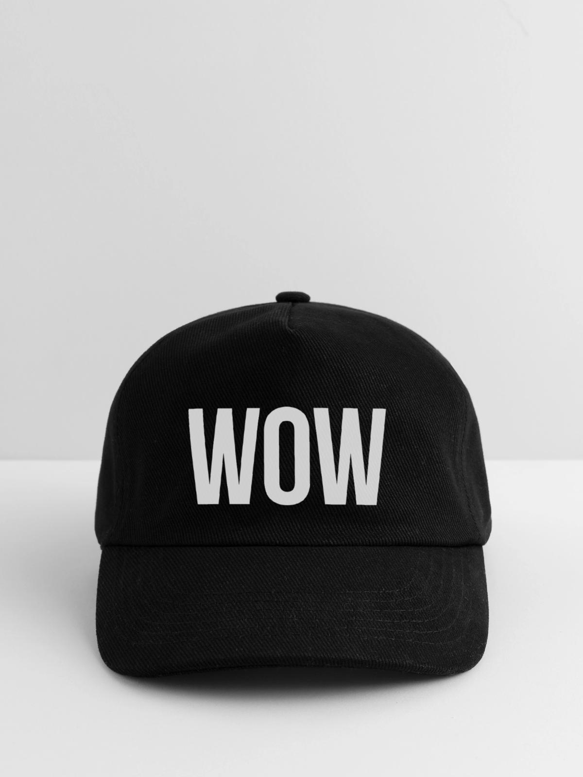 WOW - Kinder Basecap - Schwarz - Vorne