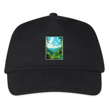 Amazone Regenwald Vintage Reiseposter Souvenir - Kinder Basecap - Schwarz - Vorne
