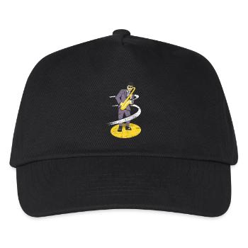 Virtuoses Saxophon Konzertsaal - Kinder Basecap - Schwarz - Vorne