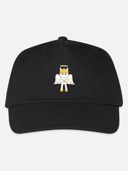 Unicorn Angel - Kinder Basecap - Schwarz