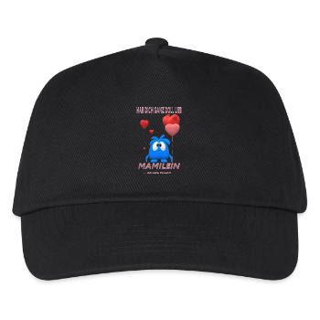 hab dich lieb mami - Kinder Basecap - Schwarz - Vorne