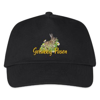 gelukkig pasen Frohe Ostern - Kinder Basecap - Schwarz - Vorne