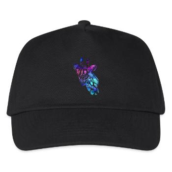 Giraffe - Kinder Basecap - Schwarz - Vorne