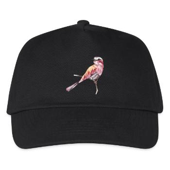 Vogel - Kinder Basecap - Schwarz - Vorne
