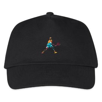 Flinker Tennisspieler Matchball - Kinder Basecap - Schwarz - Vorne