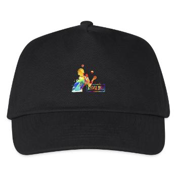 Geschickter Jongleur Zirkusnummer - Kinder Basecap - Schwarz - Vorne