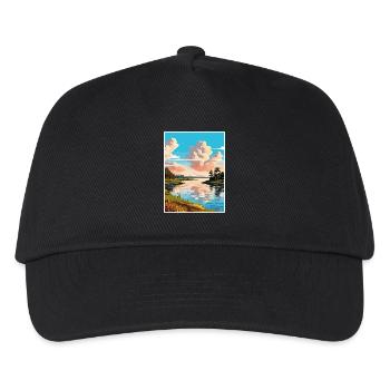 Toledo Bend Reservoir Texas Vintage Reiseposter - Kinder Basecap - Schwarz - Vorne