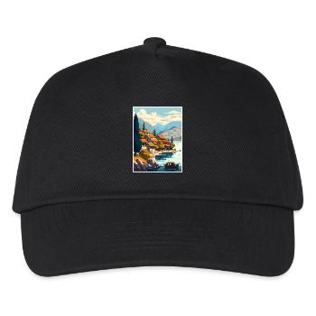 Ohridsee Nordmazedonien Albanien Zimmer Souvenir - Kinder Basecap - Schwarz - Vorne