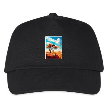 Outback Au Australien Vintage Reiseposter WPA Kunst - Kinder Basecap - Schwarz - Vorne