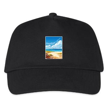 Ningaloo Marine Park Vintage Reiseposter WPA Kunst - Kinder Basecap - Schwarz - Vorne