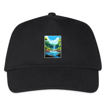 Daintree Regenwald Australien Deko Reiseposter - Kinder Basecap - Schwarz - Vorne