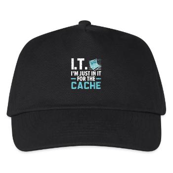 Ich würde dir einen Witz über UDP erzählen, aber d - Kinder Basecap - Schwarz - Vorne